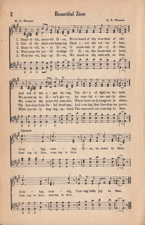 Melodies of Zion: A Compilation of Hymns and Songs, Old and New, Intended for All Kinds of Religious Service page 3