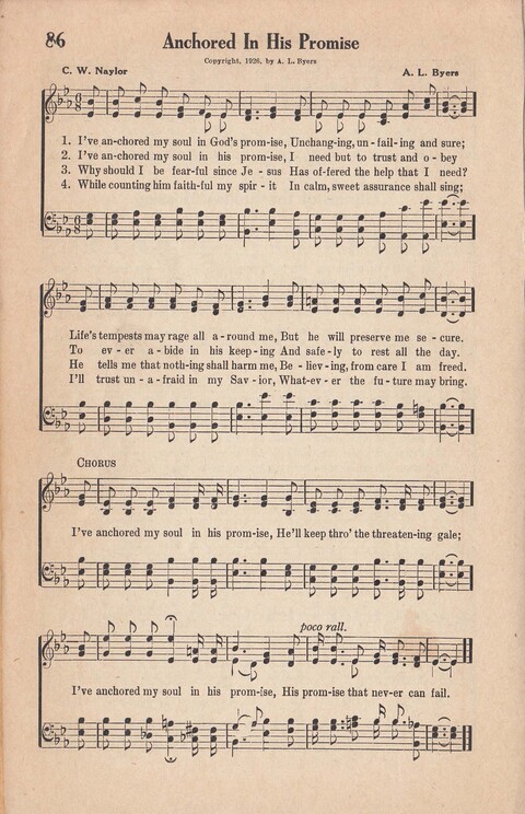 Melodies of Zion: A Compilation of Hymns and Songs, Old and New, Intended for All Kinds of Religious Service page 85