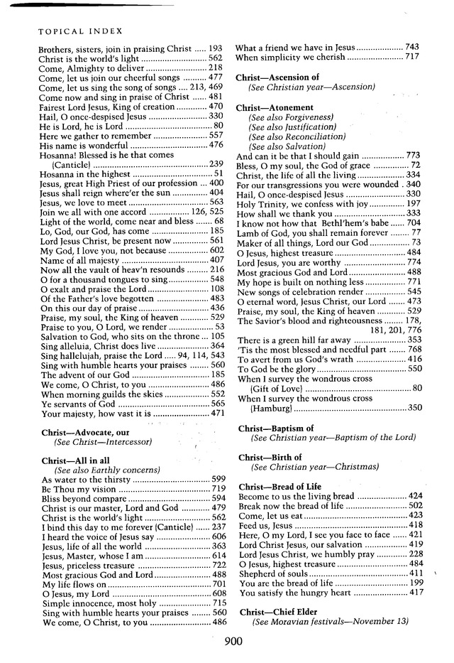 Moravian Book of Worship page 900