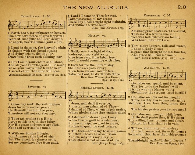 The New Alleluia: a collection of hymns and tunes for the Church School, and the mid-week meeting page 218