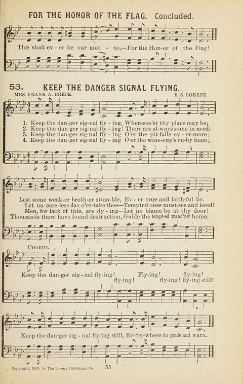 New Anti-Saloon Songs: A Collection of Temperance and Moral Reform Songs Prepared at the Request of The National Anti-Saloon League page 53