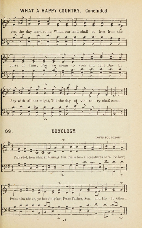 New Anti-Saloon Songs: A Collection of Temperance and Moral Reform Songs Prepared at the Request of The National Anti-Saloon League page 69