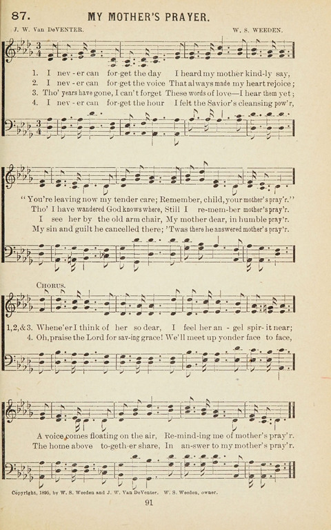 New Anti-Saloon Songs: A Collection of Temperance and Moral Reform Songs Prepared at the Request of The National Anti-Saloon League page 89