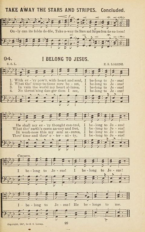 New Anti-Saloon Songs: A Collection of Temperance and Moral Reform Songs Prepared at the Request of The National Anti-Saloon League page 97