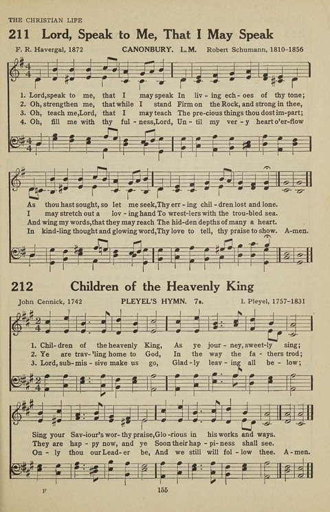 New Baptist Hymnal: containing standard and Gospel hymns and responsive readings page 155