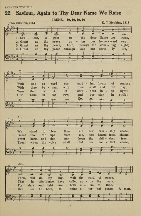 New Baptist Hymnal: containing standard and Gospel hymns and responsive readings page 17