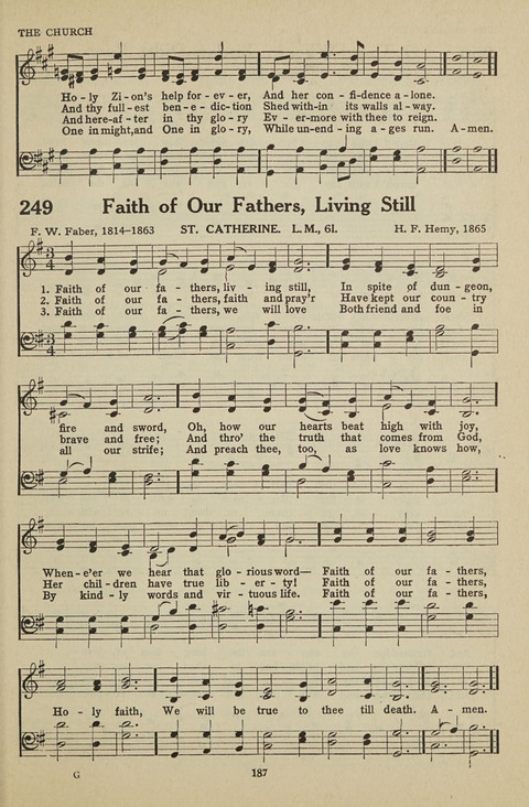 New Baptist Hymnal: containing standard and Gospel hymns and responsive readings page 187