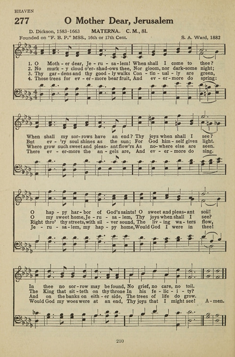 New Baptist Hymnal: containing standard and Gospel hymns and responsive readings page 210