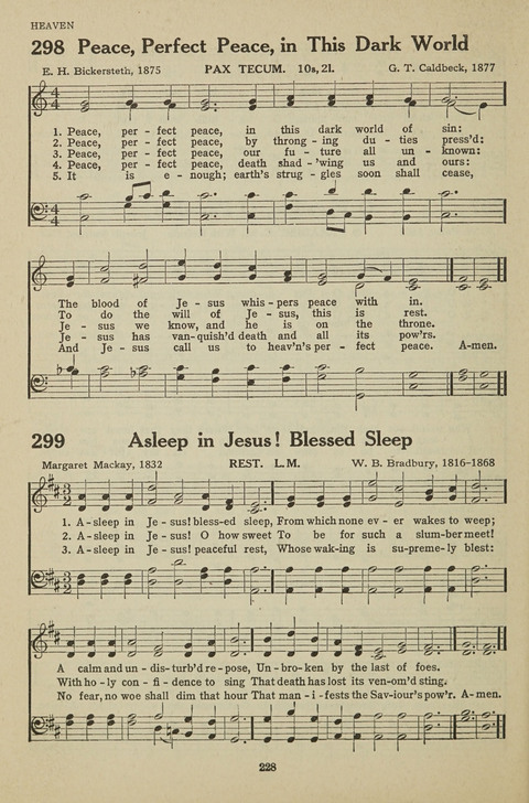 New Baptist Hymnal: containing standard and Gospel hymns and responsive readings page 228