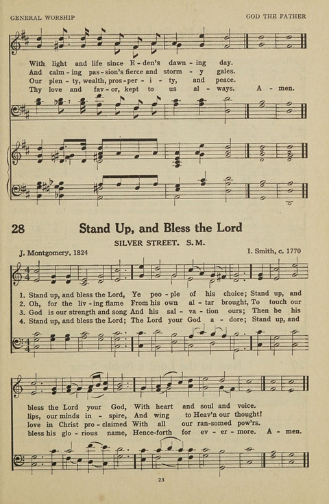 New Baptist Hymnal: containing standard and Gospel hymns and responsive readings page 23