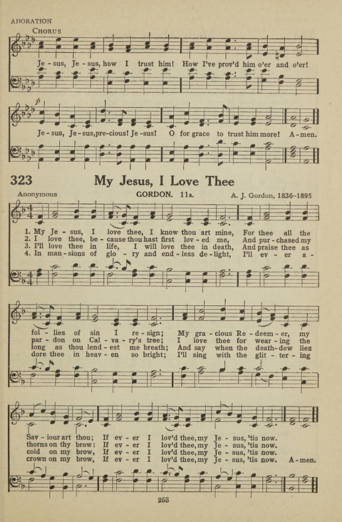 New Baptist Hymnal: containing standard and Gospel hymns and responsive readings page 253