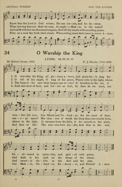 New Baptist Hymnal: containing standard and Gospel hymns and responsive readings page 27