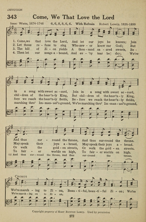 New Baptist Hymnal: containing standard and Gospel hymns and responsive readings page 272