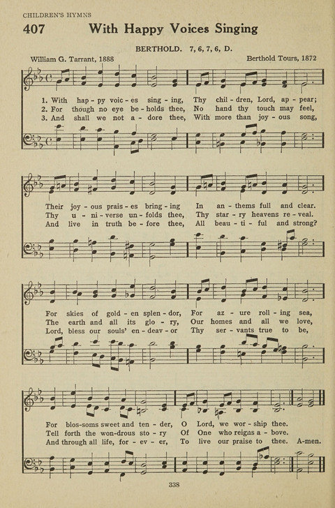 New Baptist Hymnal: containing standard and Gospel hymns and responsive readings page 338