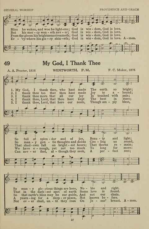 New Baptist Hymnal: containing standard and Gospel hymns and responsive readings page 37