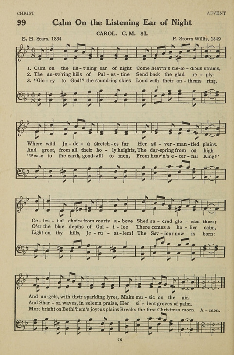 New Baptist Hymnal: containing standard and Gospel hymns and responsive readings page 76