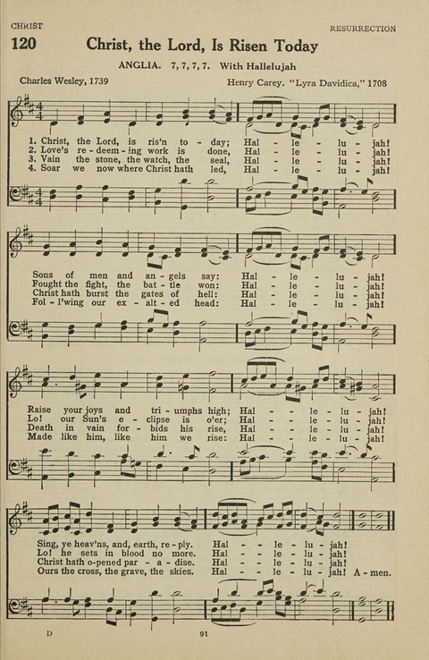 New Baptist Hymnal: containing standard and Gospel hymns and responsive readings page 91