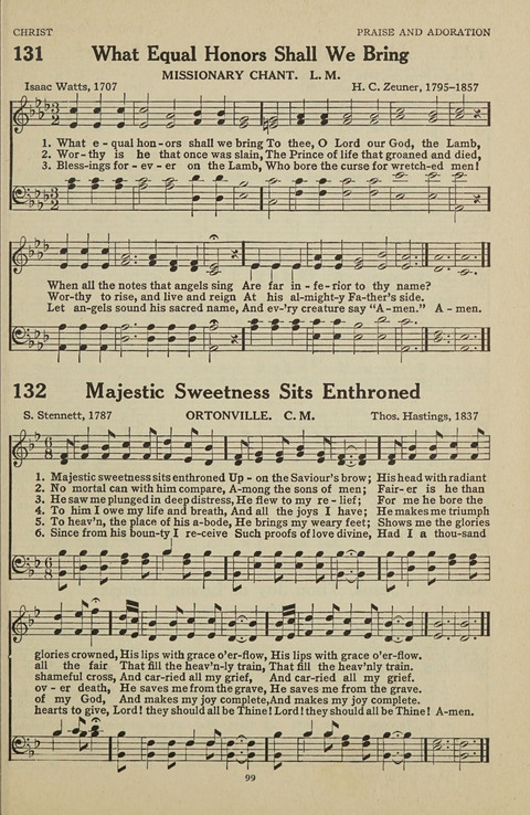 New Baptist Hymnal: containing standard and Gospel hymns and responsive readings page 99