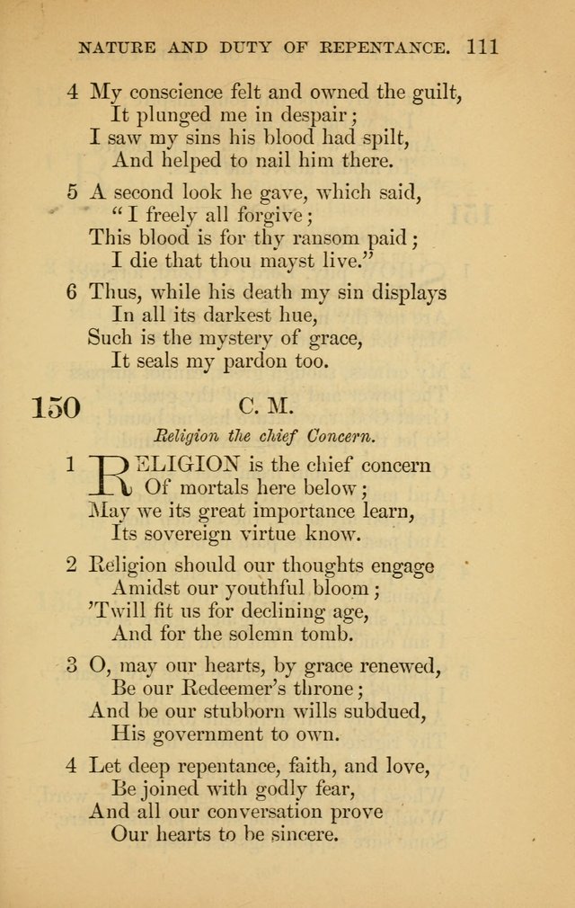 The New Baptist Psalmist and Tune Book: for churches and Sunday-schools page 111