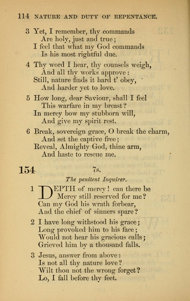 The New Baptist Psalmist and Tune Book: for churches and Sunday-schools page 114