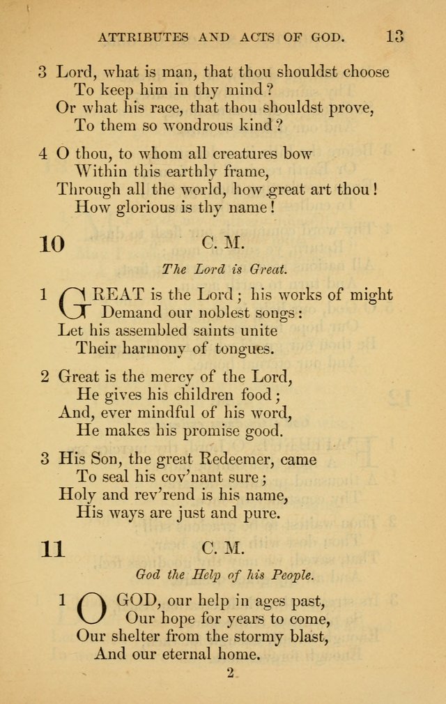 The New Baptist Psalmist and Tune Book: for churches and Sunday-schools page 13