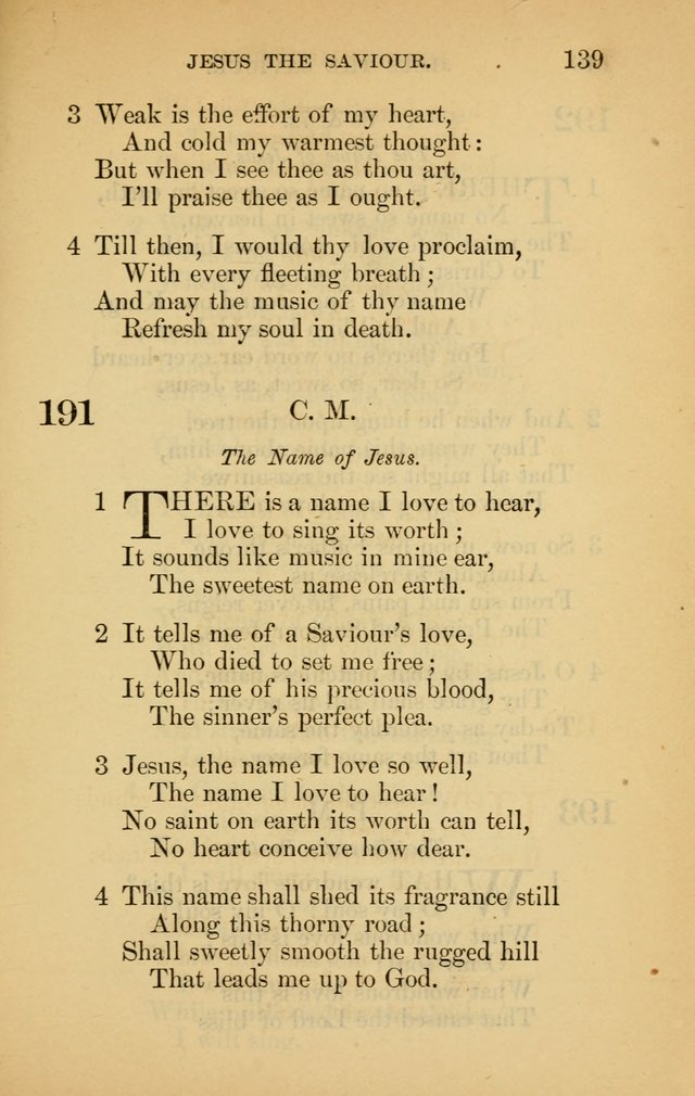 The New Baptist Psalmist and Tune Book: for churches and Sunday-schools page 139