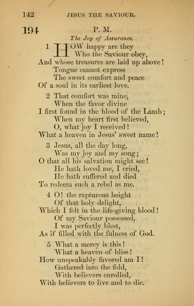 The New Baptist Psalmist and Tune Book: for churches and Sunday-schools page 142