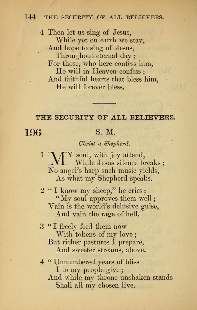The New Baptist Psalmist and Tune Book: for churches and Sunday-schools page 144