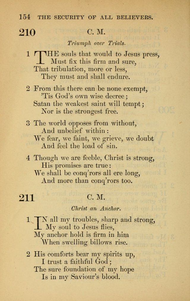 The New Baptist Psalmist and Tune Book: for churches and Sunday-schools page 154