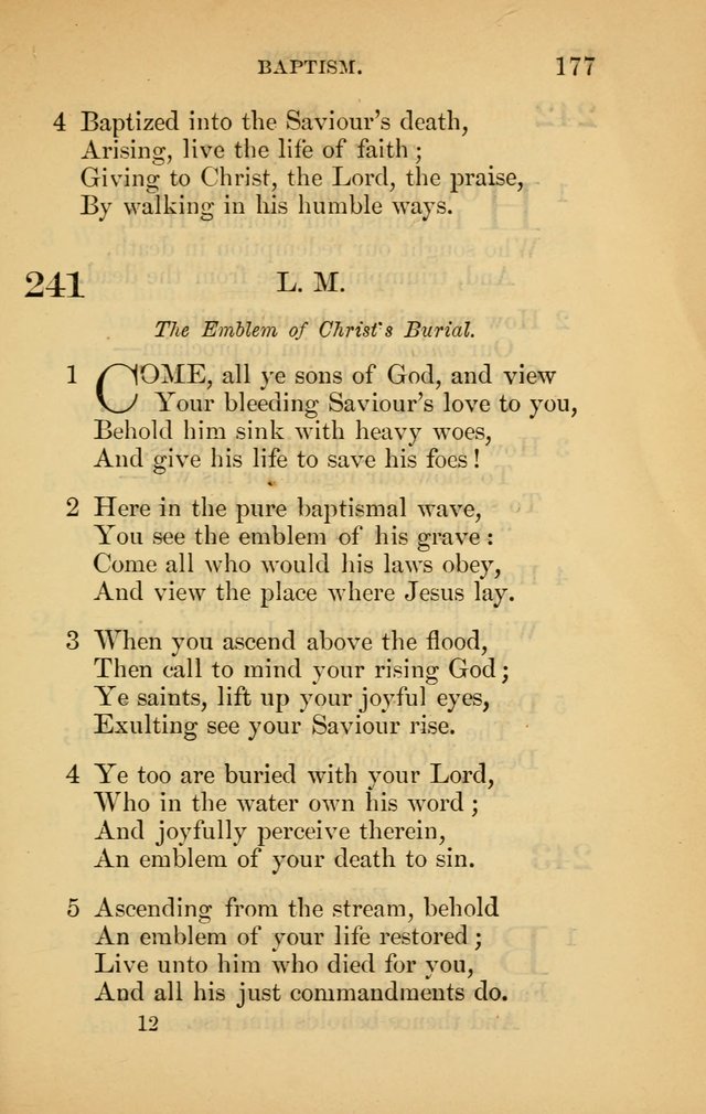 The New Baptist Psalmist and Tune Book: for churches and Sunday-schools page 177