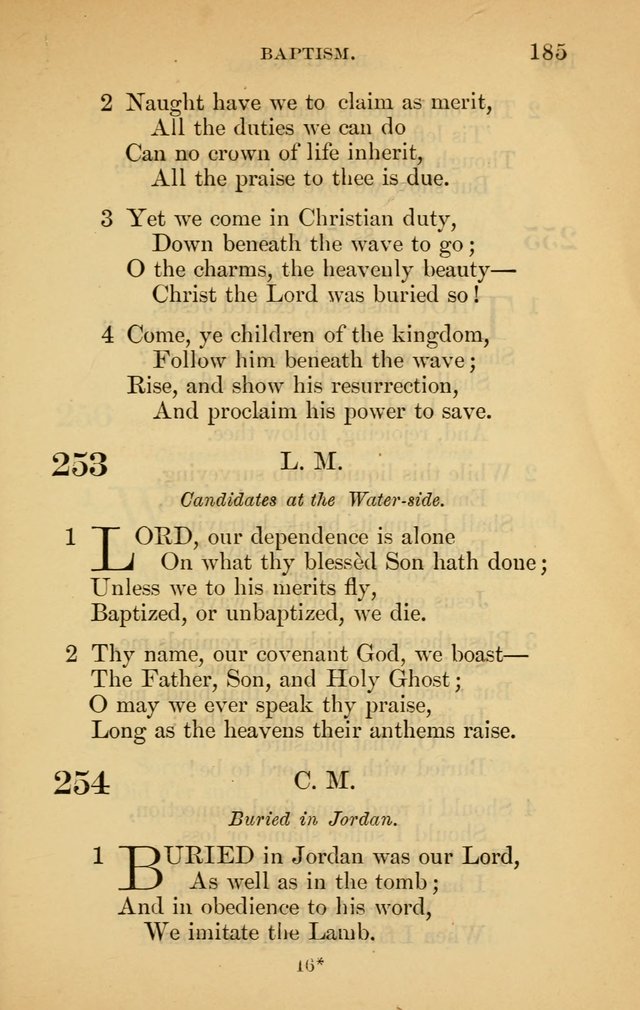 The New Baptist Psalmist and Tune Book: for churches and Sunday-schools page 185