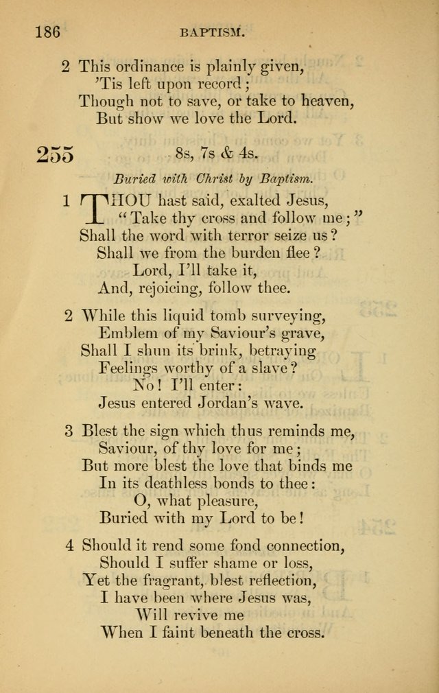 The New Baptist Psalmist and Tune Book: for churches and Sunday-schools page 186