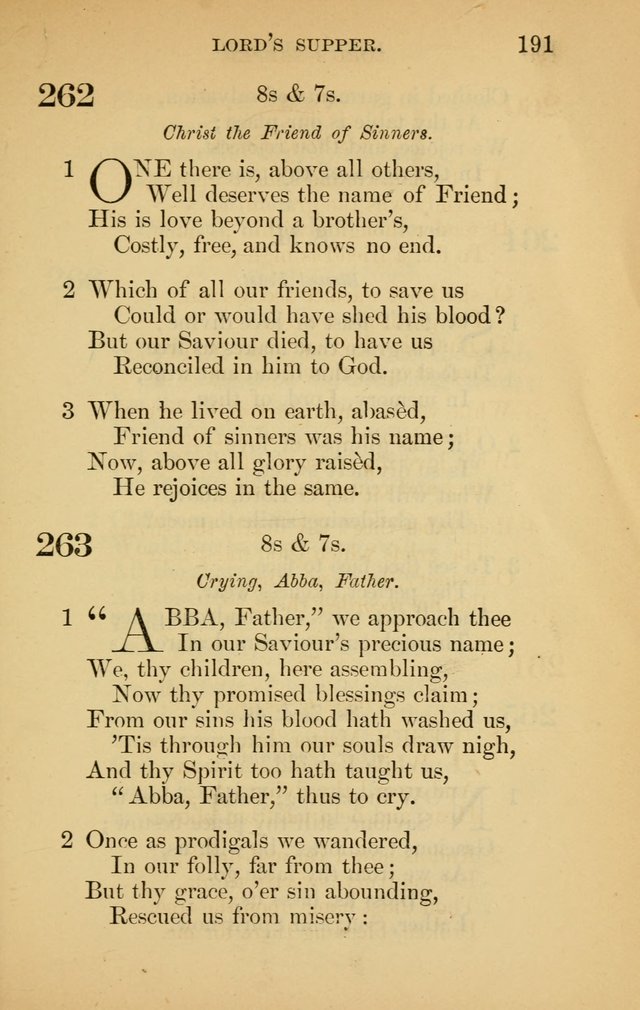 The New Baptist Psalmist and Tune Book: for churches and Sunday-schools page 191