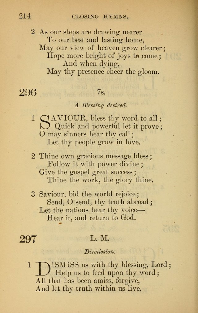 The New Baptist Psalmist and Tune Book: for churches and Sunday-schools page 214