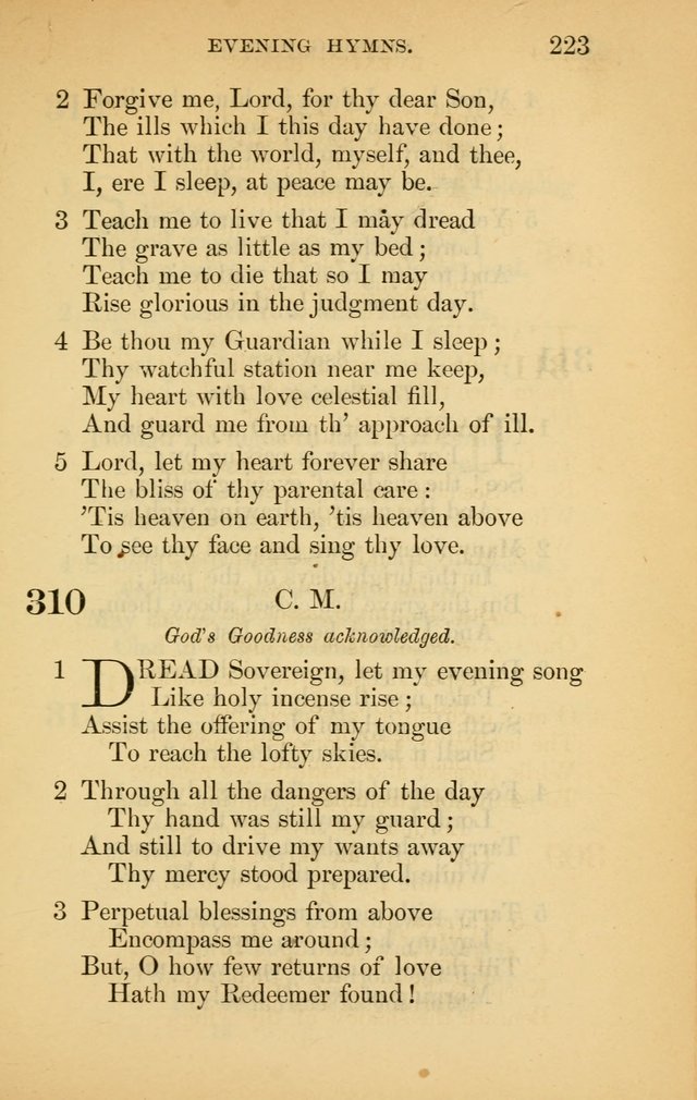 The New Baptist Psalmist and Tune Book: for churches and Sunday-schools page 223