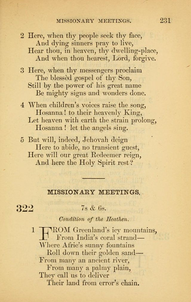 The New Baptist Psalmist and Tune Book: for churches and Sunday-schools page 231