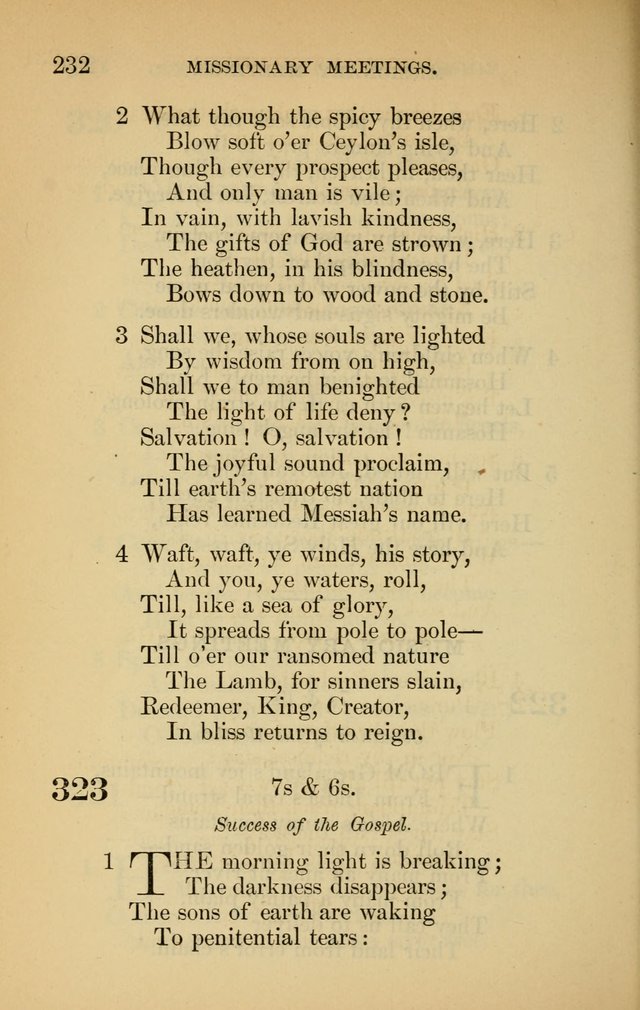 The New Baptist Psalmist and Tune Book: for churches and Sunday-schools page 232