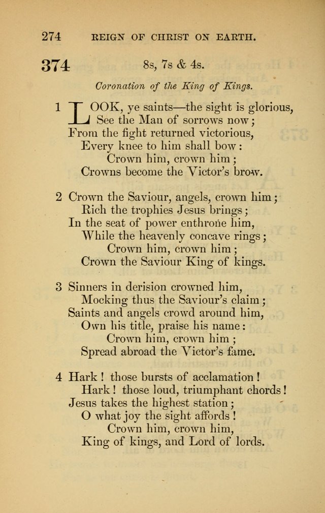 The New Baptist Psalmist and Tune Book: for churches and Sunday-schools page 274