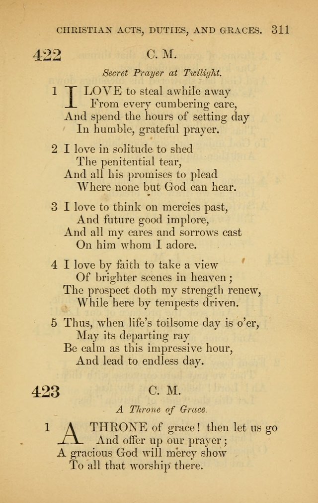 The New Baptist Psalmist and Tune Book: for churches and Sunday-schools page 311