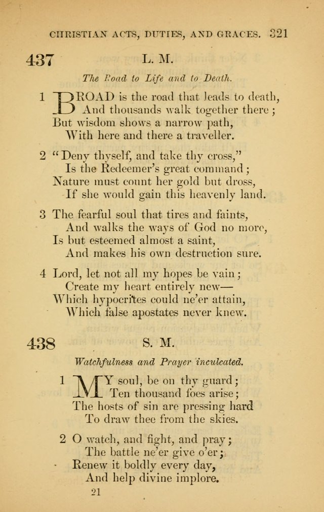 The New Baptist Psalmist and Tune Book: for churches and Sunday-schools page 321