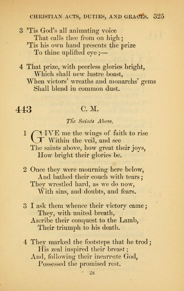 The New Baptist Psalmist and Tune Book: for churches and Sunday-schools page 325