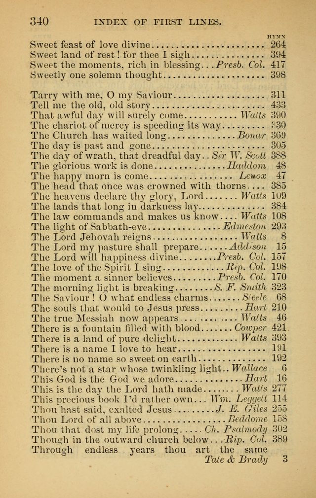 The New Baptist Psalmist and Tune Book: for churches and Sunday-schools page 340