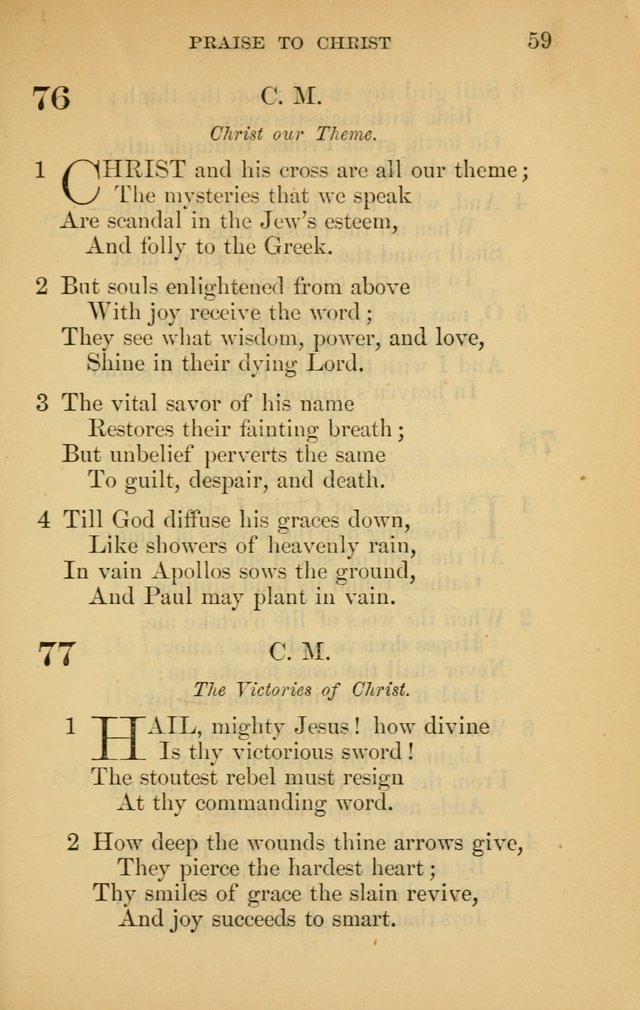 The New Baptist Psalmist and Tune Book: for churches and Sunday-schools page 59