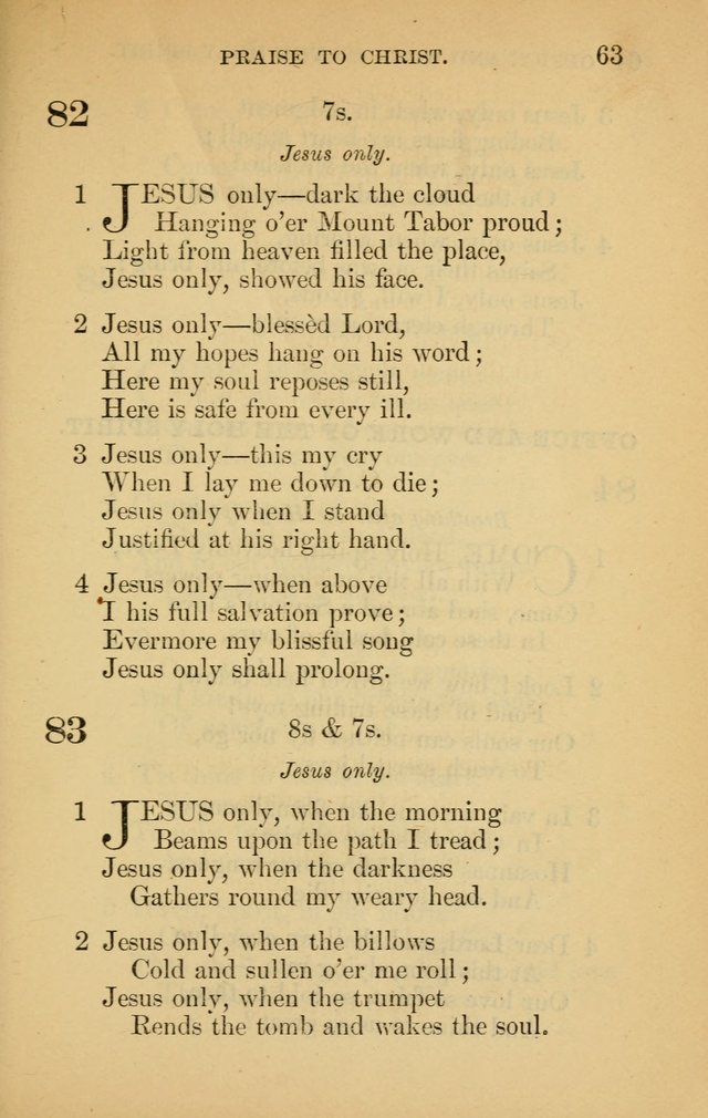 The New Baptist Psalmist and Tune Book: for churches and Sunday-schools page 63