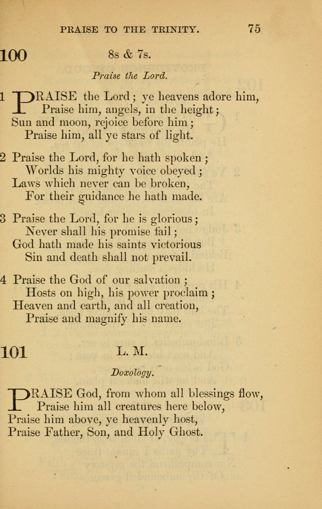 The New Baptist Psalmist and Tune Book: for churches and Sunday-schools page 75