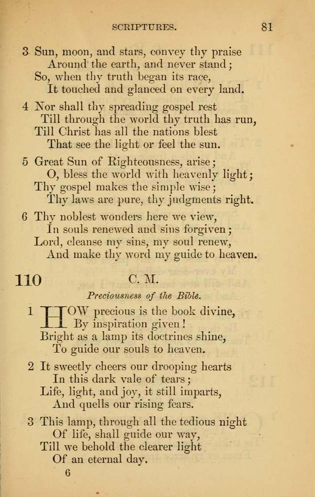 The New Baptist Psalmist and Tune Book: for churches and Sunday-schools page 81