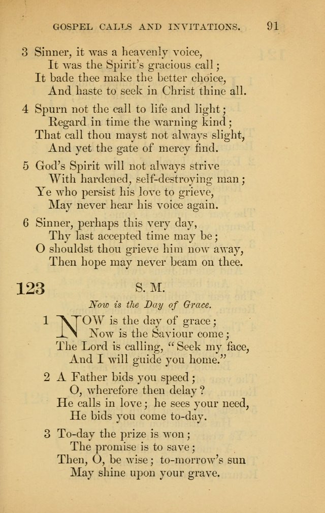 The New Baptist Psalmist and Tune Book: for churches and Sunday-schools page 91