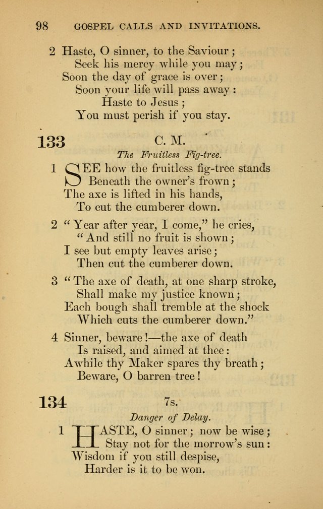 The New Baptist Psalmist and Tune Book: for churches and Sunday-schools page 98