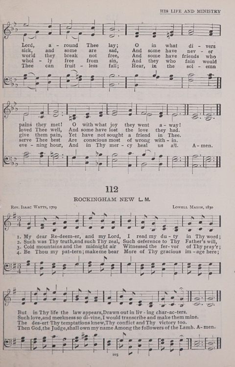 The New Baptist Praise Book: or hymns of the centuries page 103