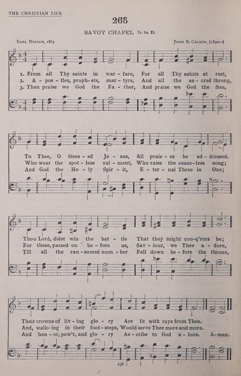 The New Baptist Praise Book: or hymns of the centuries page 238